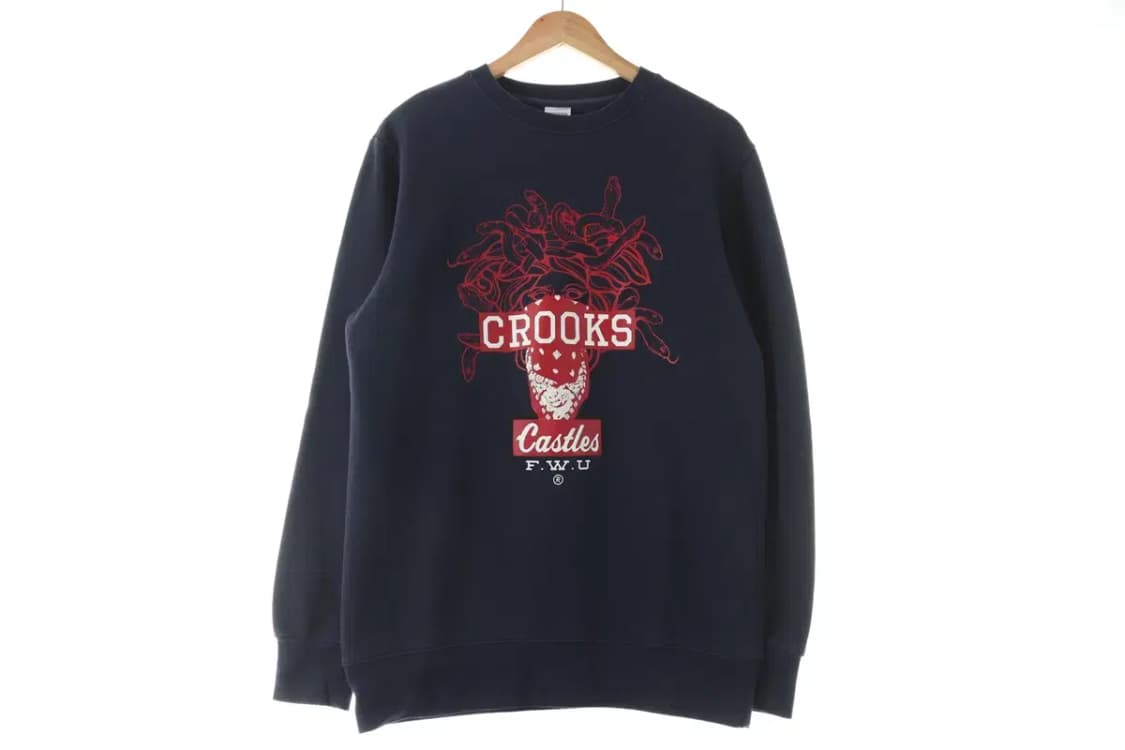 (M) 브랜드빈티지 맨투맨 티셔츠 스트릿 프린팅 네이비-10581 상품이미지2