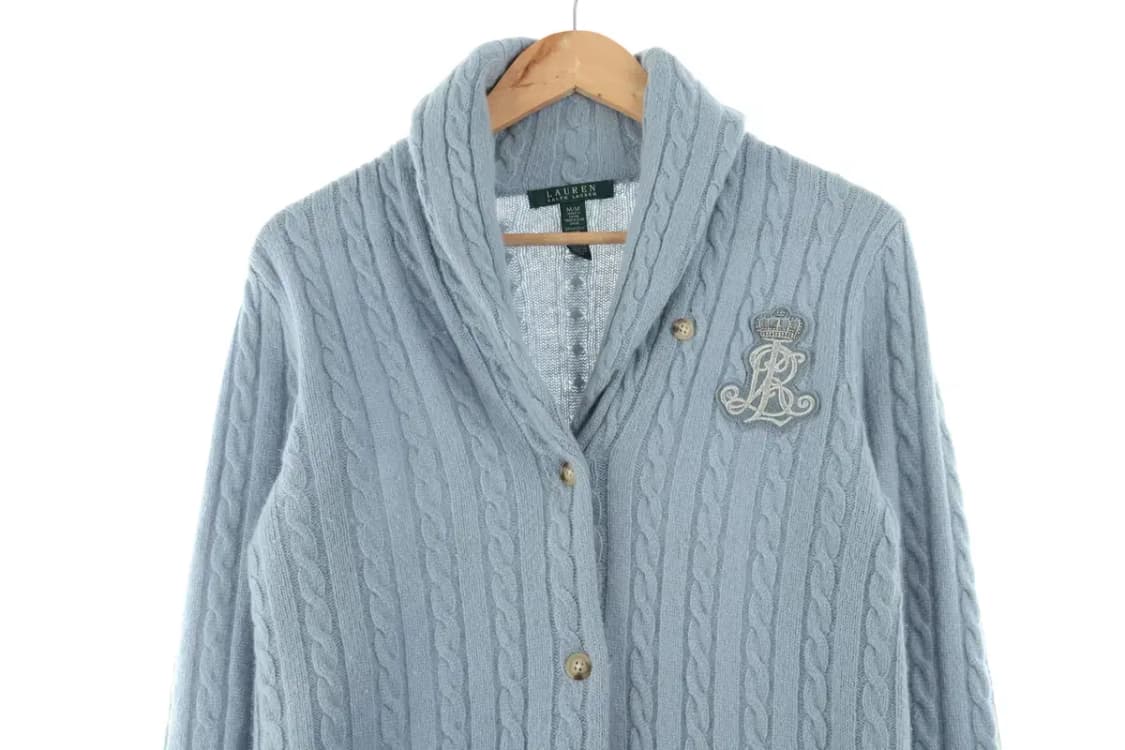 W(M) 폴로 랄프로렌 니트집업 연블루 케이블 가디건-10C69 상품이미지3