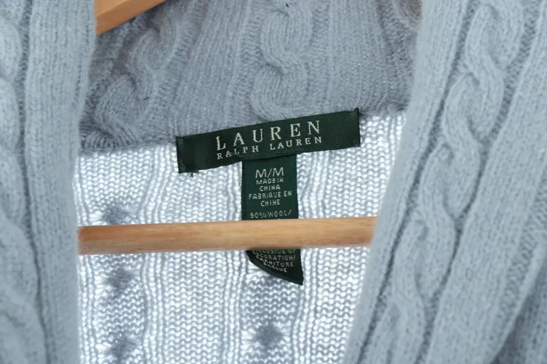 W(M) 폴로 랄프로렌 니트집업 연블루 케이블 가디건-10C69 상품이미지5