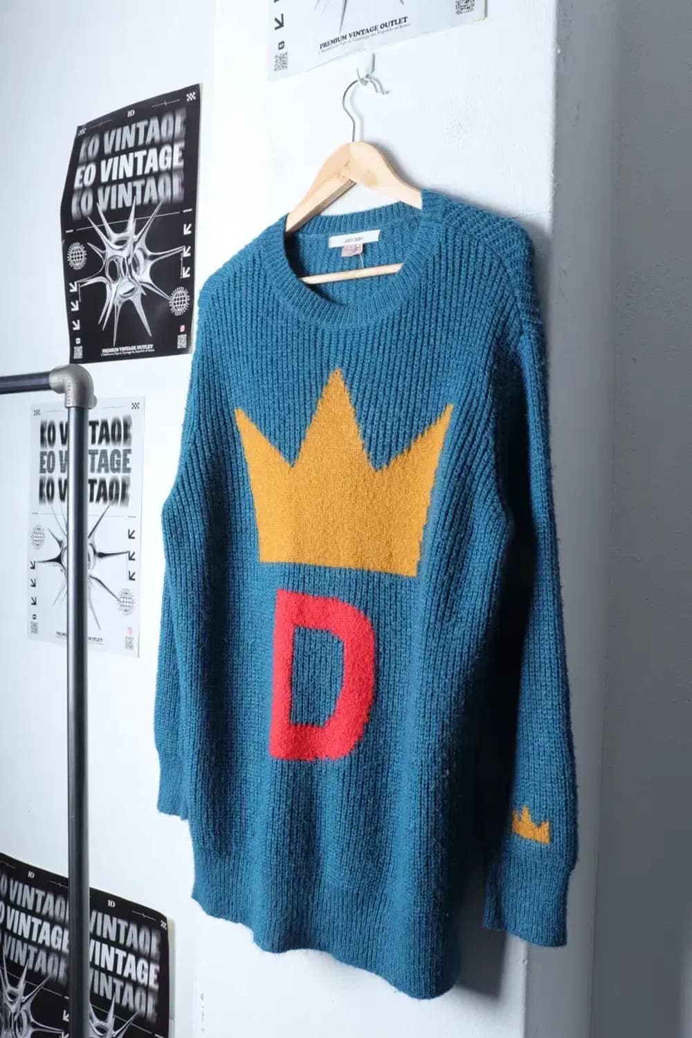 W(S) 브랜드빈티지 니트 쥬시쥬디 블루 울-1184A 상품이미지1