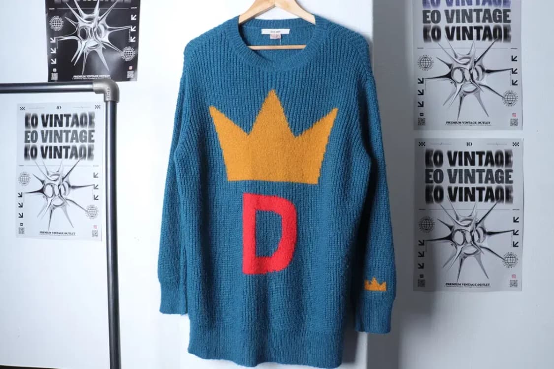 W(S) 브랜드빈티지 니트 쥬시쥬디 블루 울-1184A 상품이미지2