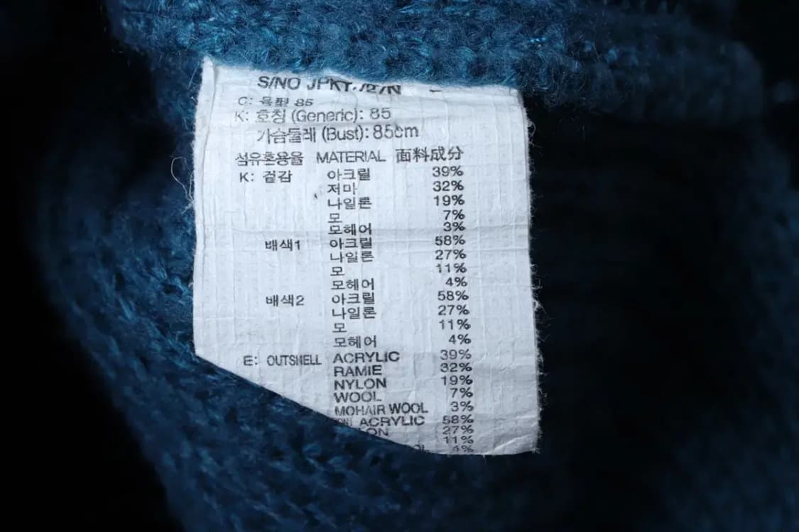 W(S) 브랜드빈티지 니트 쥬시쥬디 블루 울-1184A 상품이미지6