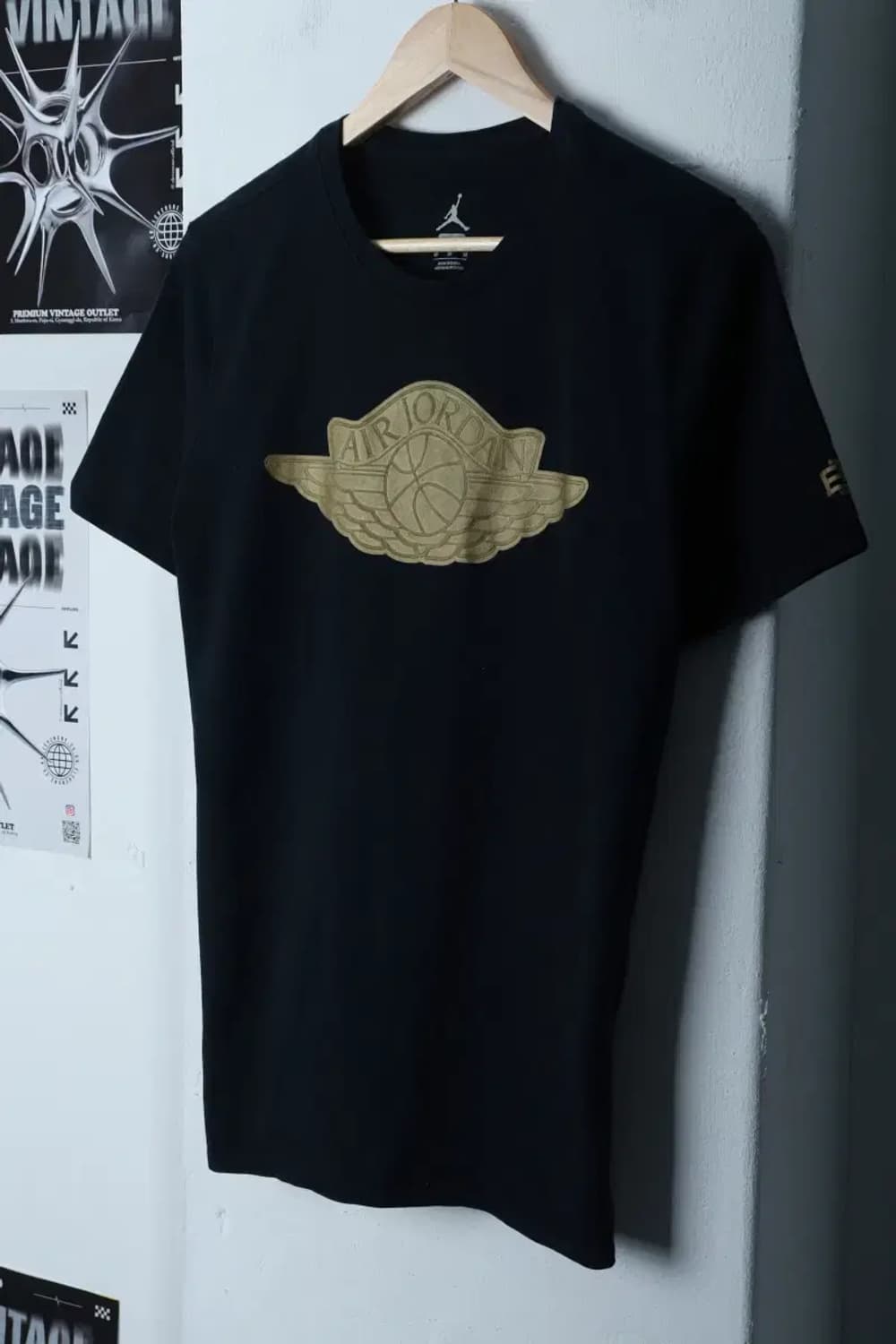 (M) 조던 반팔 티셔츠 빅로고 블랙 한정판-12E23 상품이미지1