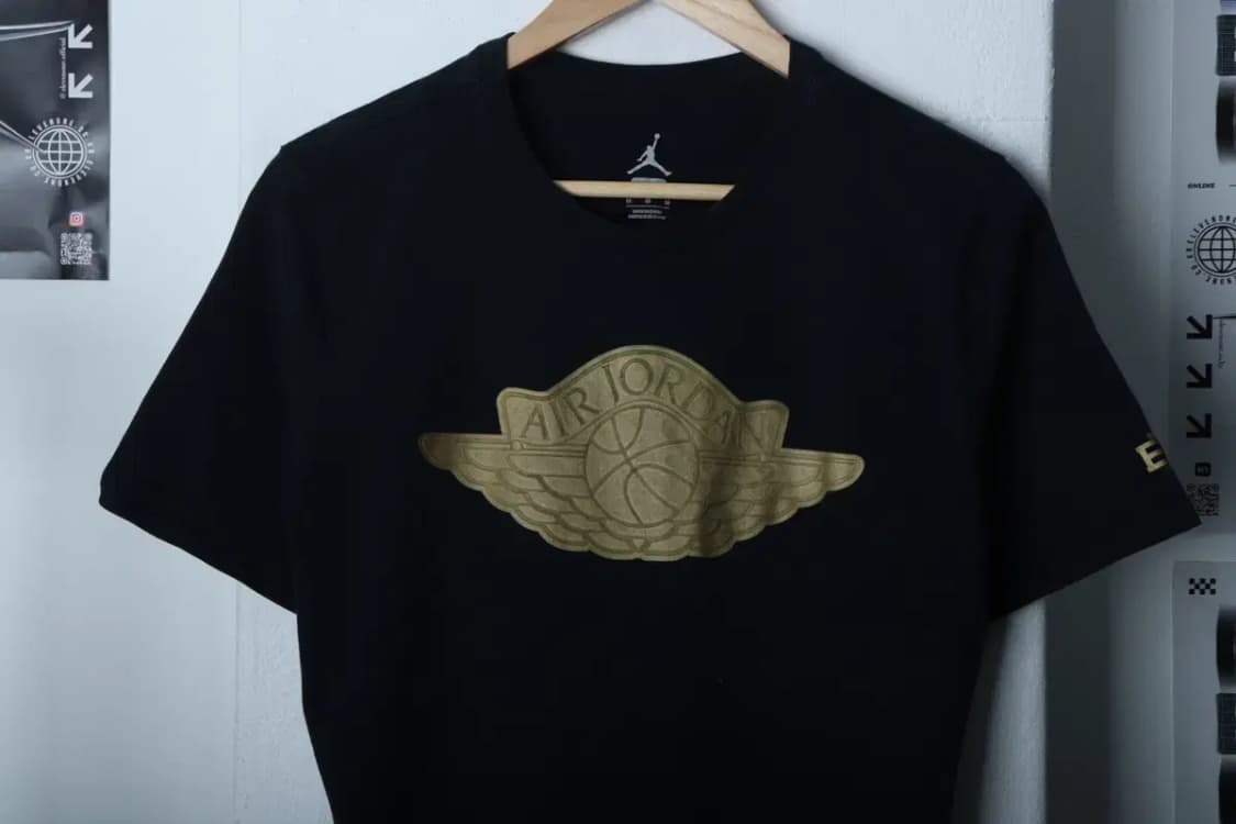 (M) 조던 반팔 티셔츠 빅로고 블랙 한정판-12E23 상품이미지3