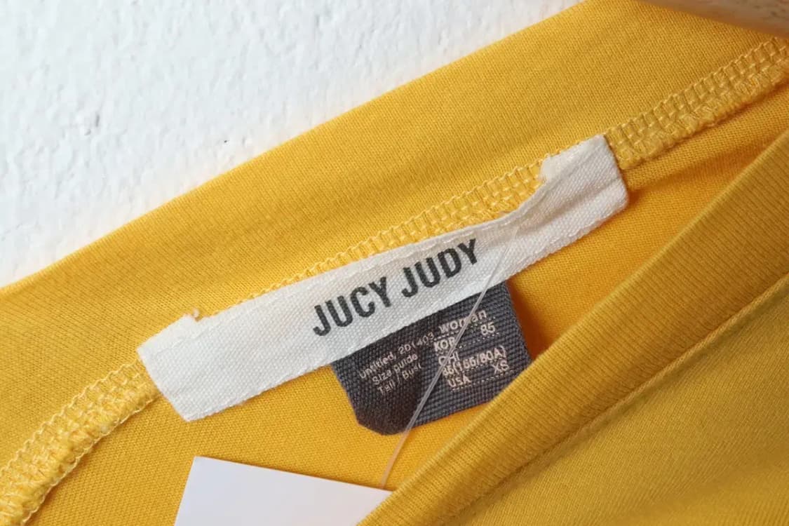W(S) 브랜드빈티지 반팔 티셔츠 쥬시주디 노랑 한정판-132E8 상품이미지5