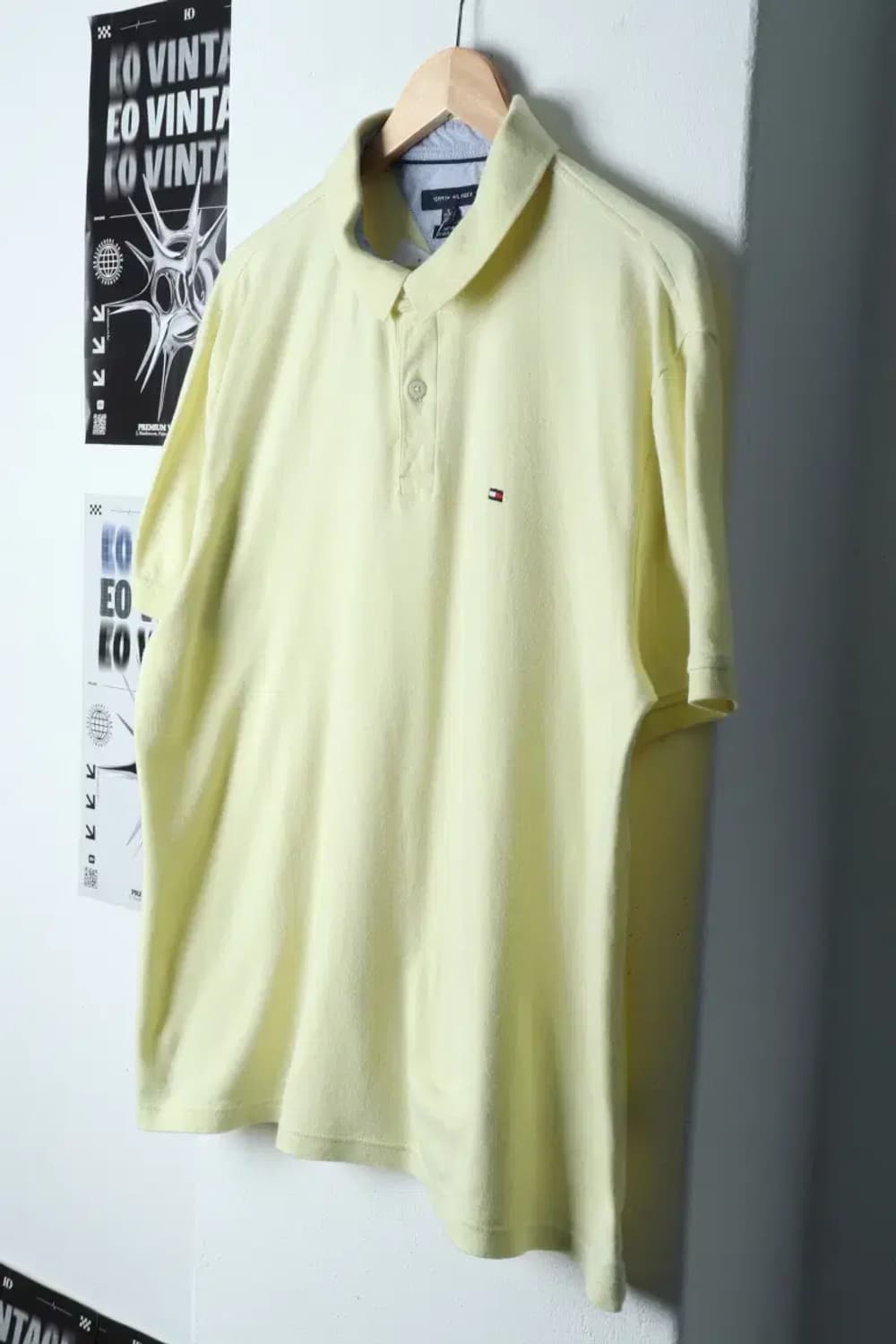 (XL) 타미힐피거 반팔 카라 티셔츠 노랑 올드스쿨-13398 상품이미지1