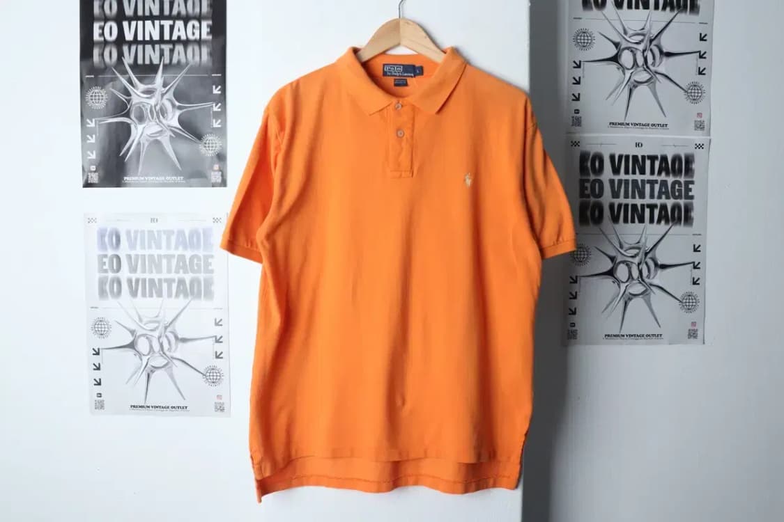 (L-XL) 폴로 랄프로렌 반팔 카라 티셔츠 오렌지 포니-1339A 상품이미지2
