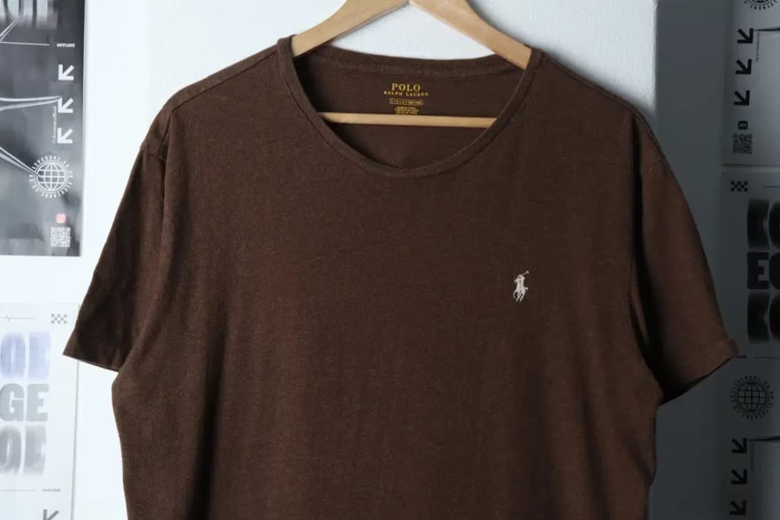 (L-XL) 폴로 랄프로렌 반팔 티셔츠 브라운 포니 올드스쿨-13439 상품이미지3
