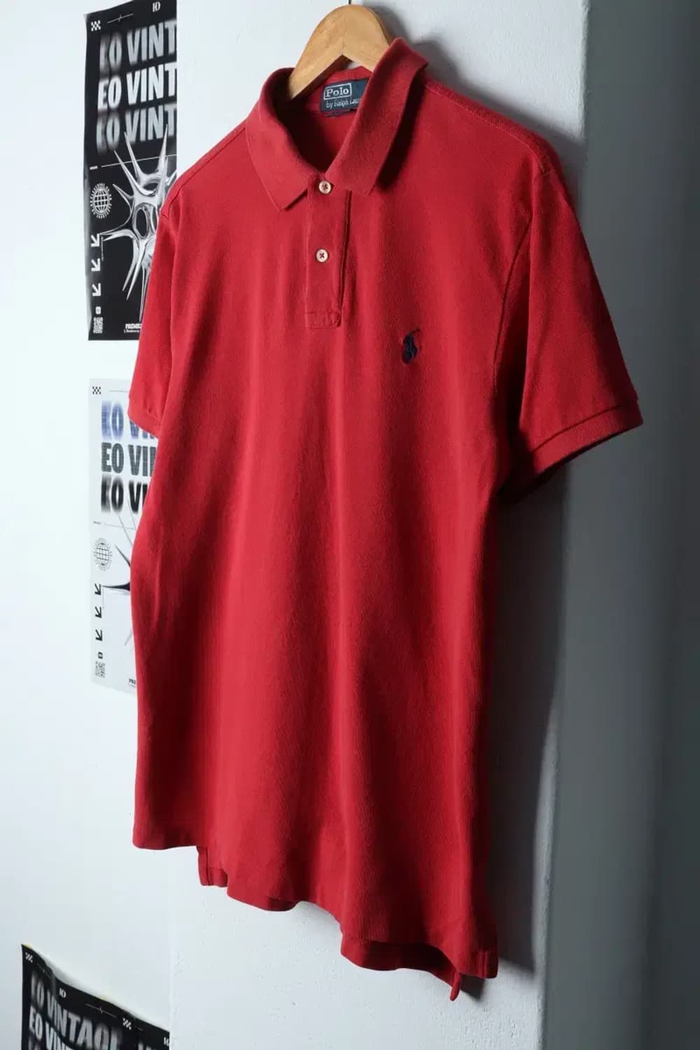 (L-XL) 폴로 랄프로렌 반팔 카라 티셔츠 레드 포니 한정판-134DB 상품이미지1