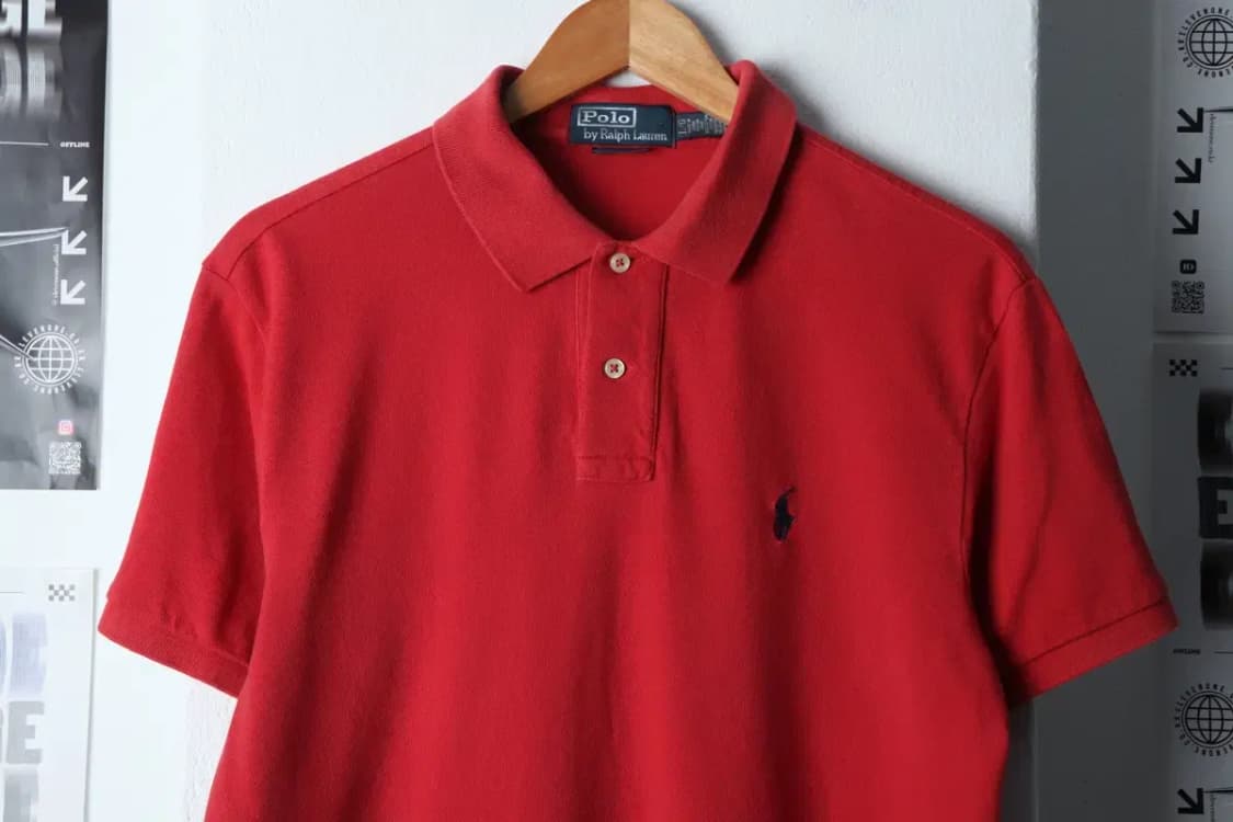 (L-XL) 폴로 랄프로렌 반팔 카라 티셔츠 레드 포니 한정판-134DB 상품이미지3