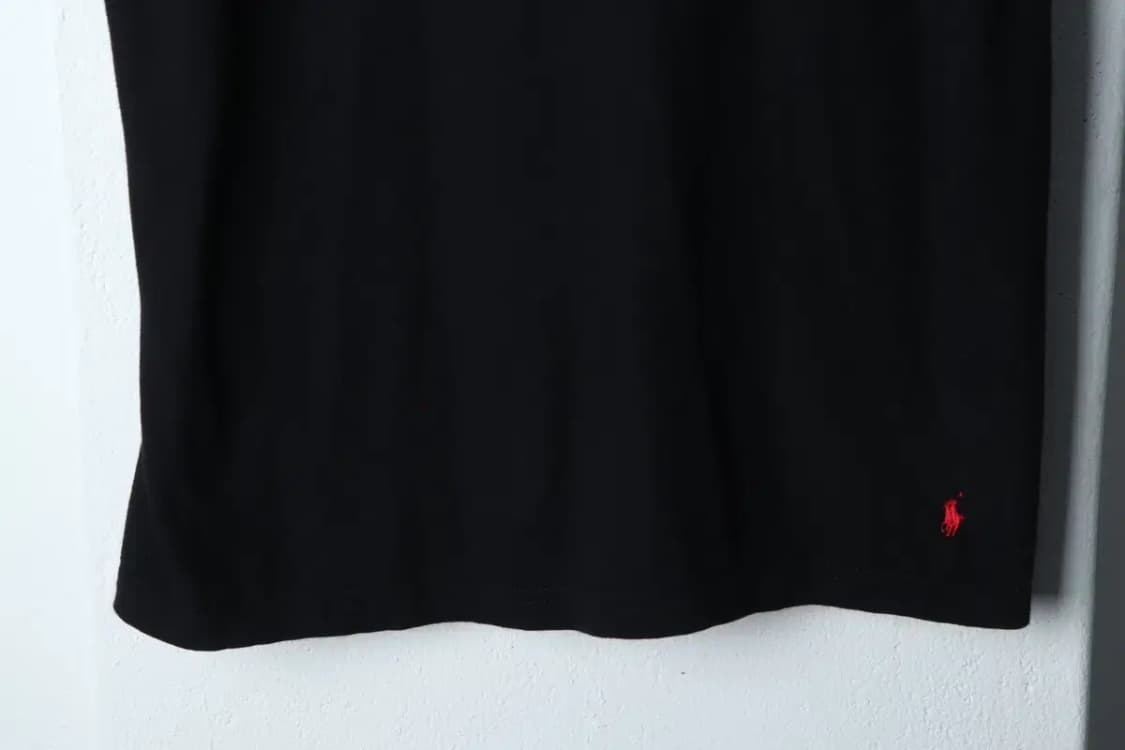 (M) 폴로 랄프로렌 반팔 티셔츠 블랙 레드포니 올드스쿨-134EE 상품이미지4