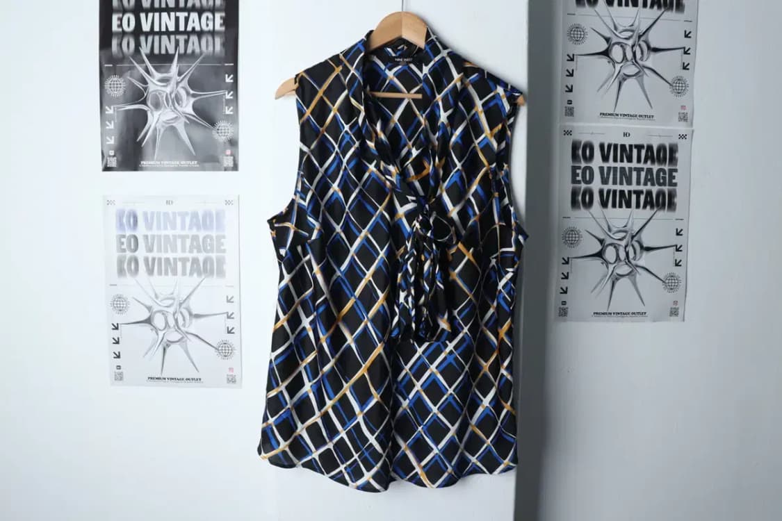 W(L-XL) 브랜드빈티지 반팔 티셔츠 블라우스 민소매 나시-134F4 상품이미지2