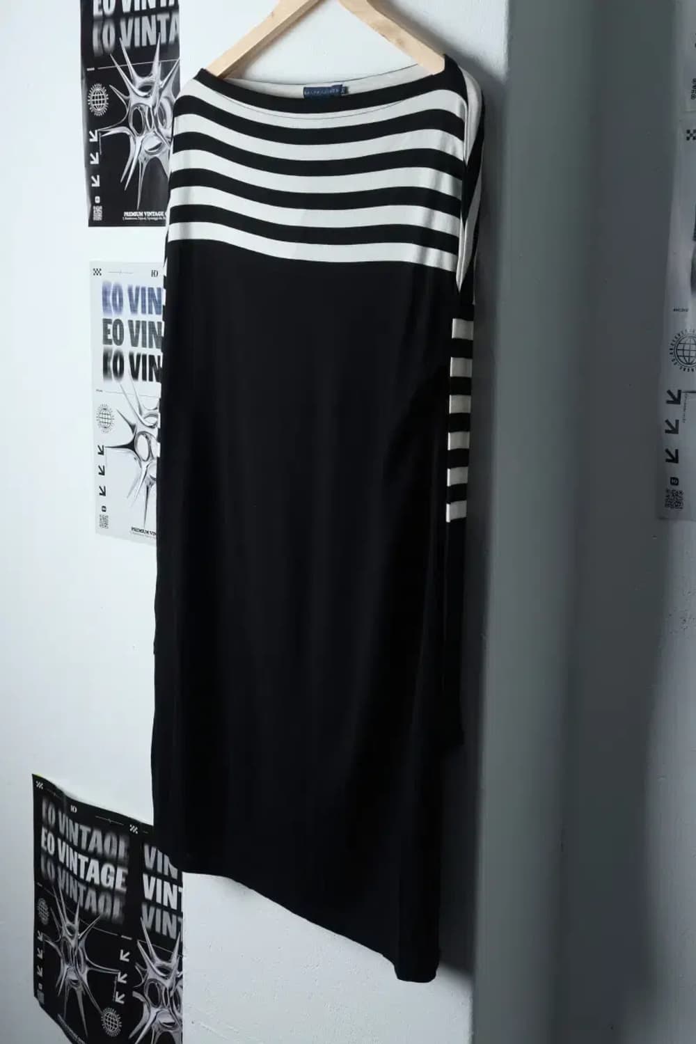 W(L) 폴로 랄프로렌 긴팔티셔츠 새상품 원피스 블랙-13500 상품이미지1