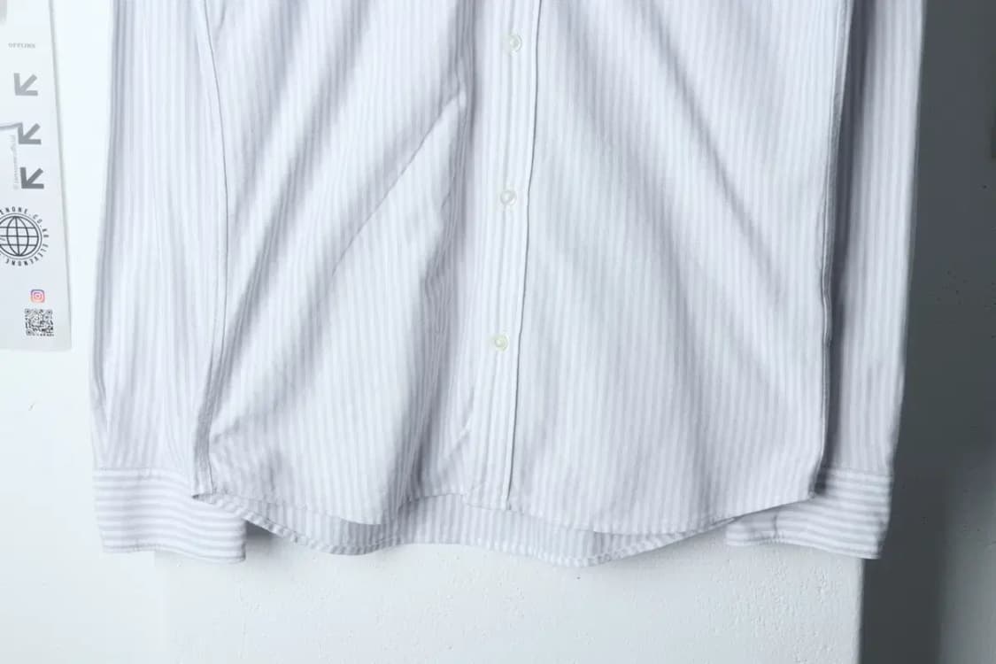 (S-M) 라코스테 셔츠 남방 스트라이프 화이트-13508 상품이미지4