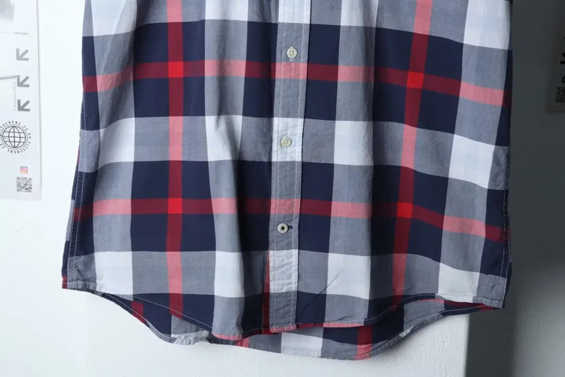 (XL) 타미힐피거 반팔셔츠 남방 체크패턴 아메카지-1347A 상품이미지4