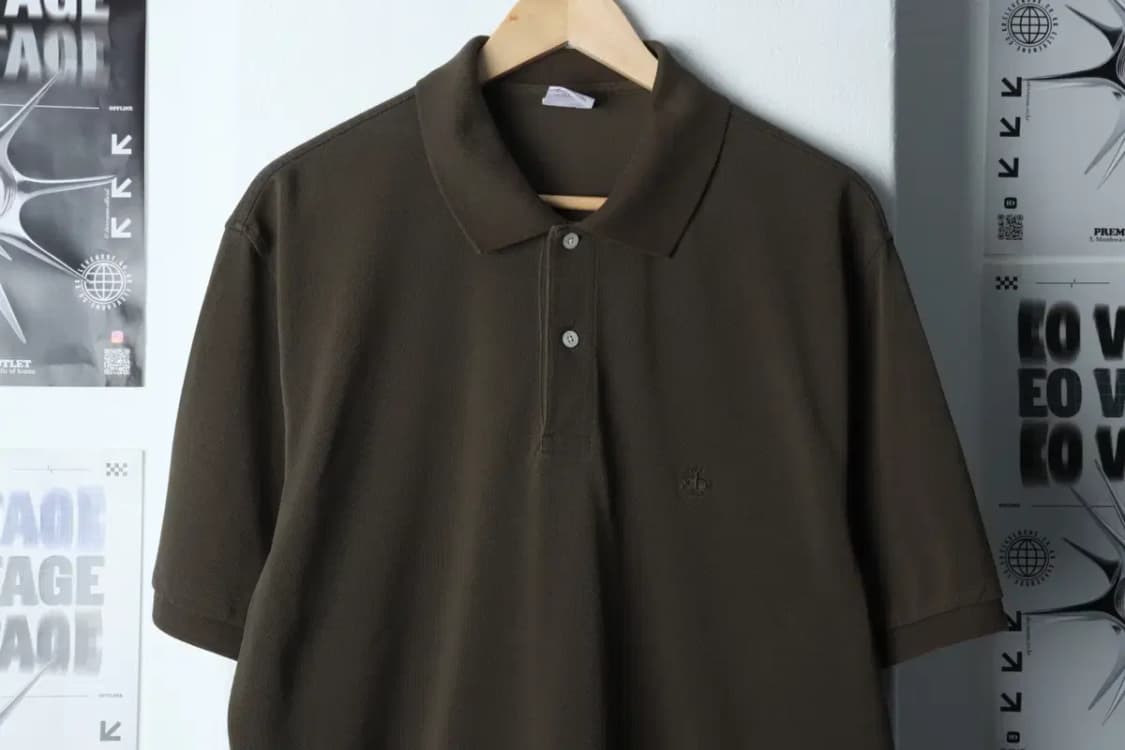 (L-XL) 브룩스브라더스 반팔 카라 티셔츠 카키 한정판-13567 상품이미지3
