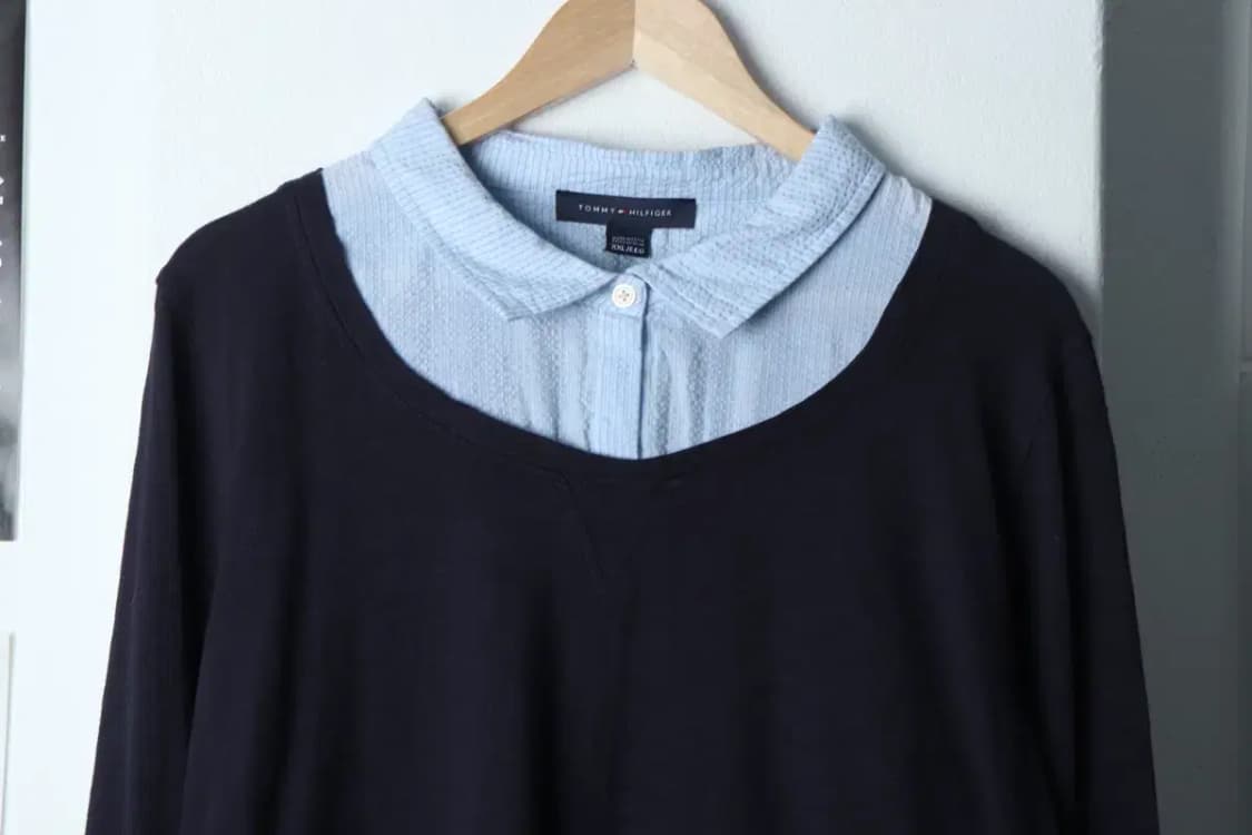 W(2XL) 타미힐피거 긴팔티셔츠 빅사이즈 셔츠 레이어드-13575 상품이미지3