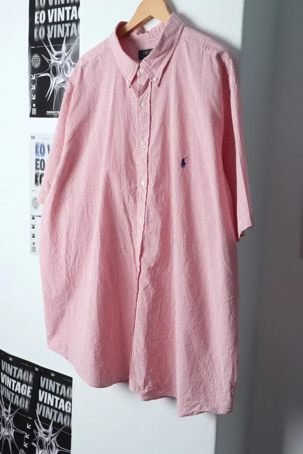 (3XL) 폴로 랄프로렌 반팔셔츠 남방 빅사이즈 레드 포니-13622 상품이미지1