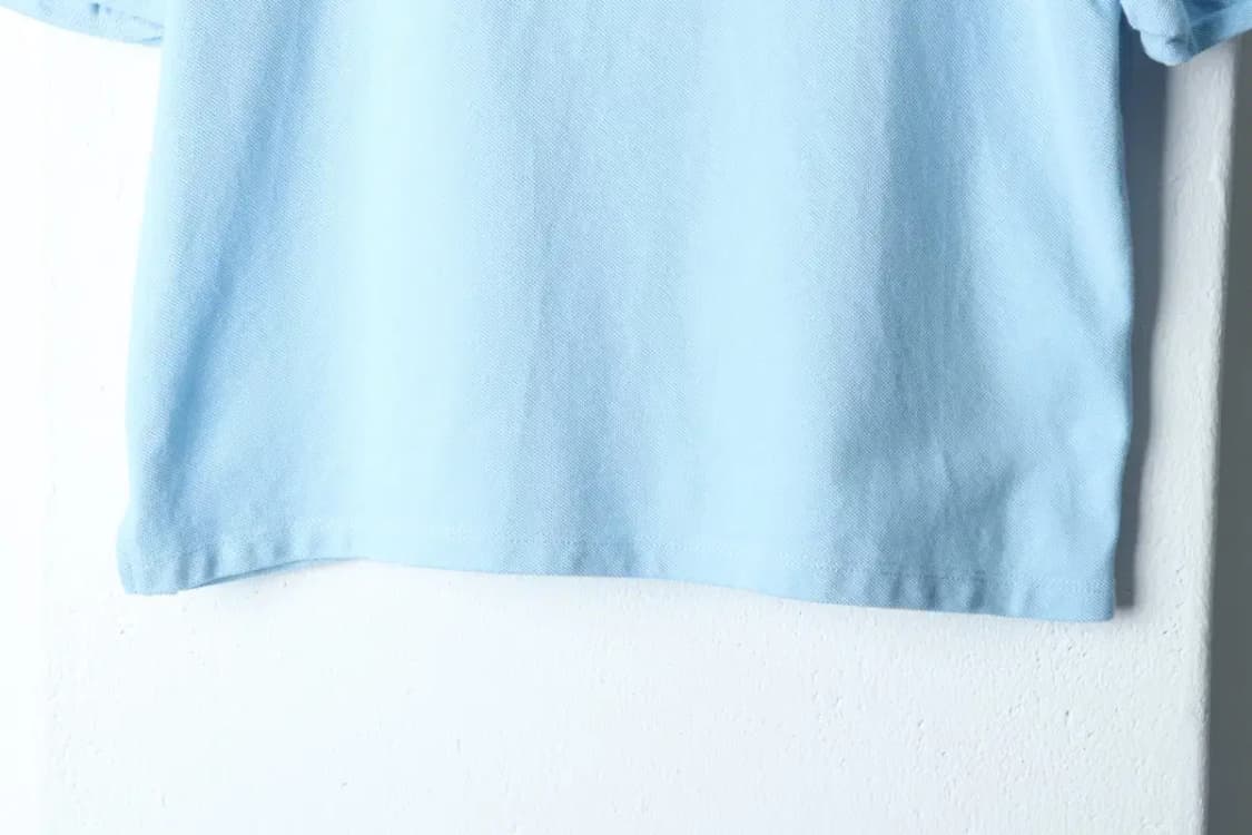 W(F) 브랜드빈티지 반팔 카라 티셔츠 지고트 크롭 블루-13670 상품이미지4