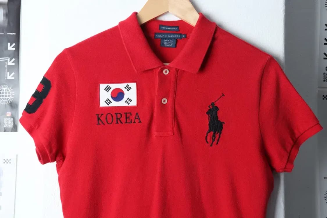 W(L) 폴로 랄프로렌 반팔 카라 티셔츠 대한민국 럭비 빅포니-13680 상품이미지3