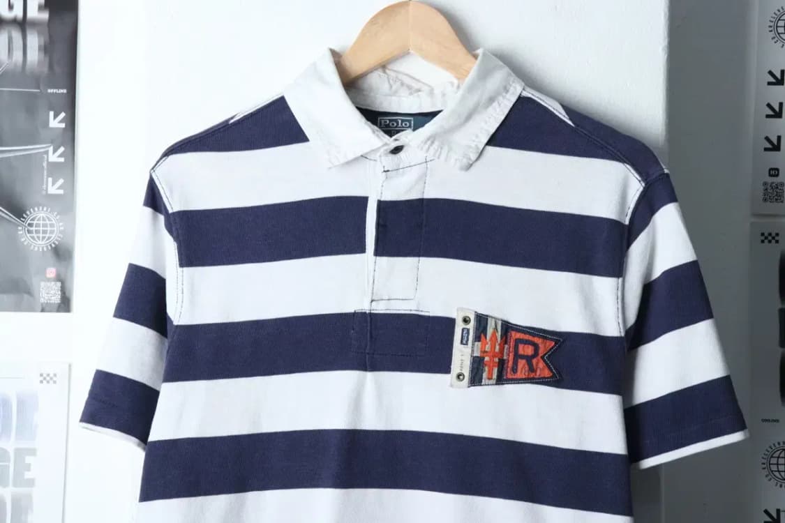 (L-XL) 폴로 랄프로렌 반팔 카라 티셔츠 한정판 럭비-13682 상품이미지3