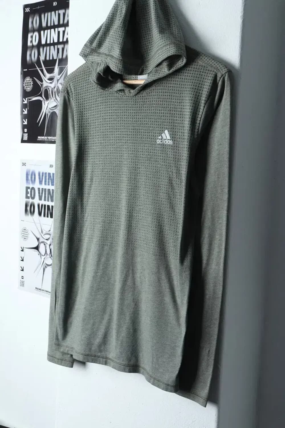 (S) 아디다스 후드티셔츠 기능성 그린 한정판-135AB 상품이미지1