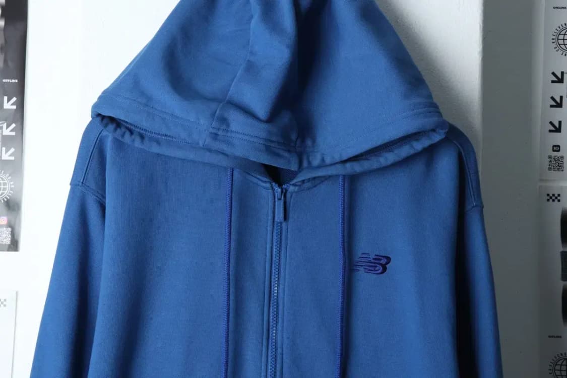 (XL) 뉴발란스 집업 바람막이 점퍼자켓 후드 블루 한정판-135AC 상품이미지3