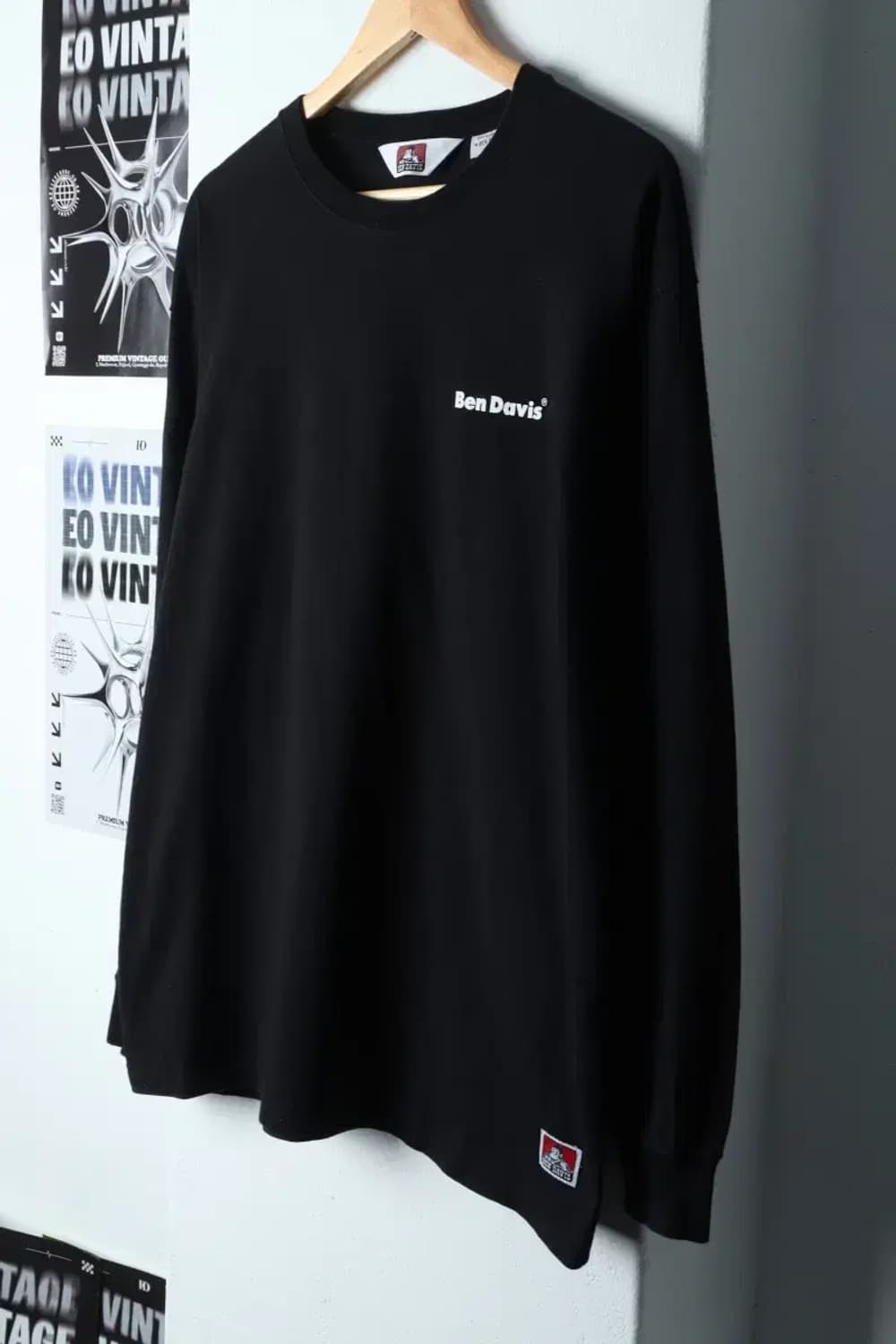 (XL) 벤데이비스 긴팔티셔츠 빅로고 올드스쿨-135BB 상품이미지1