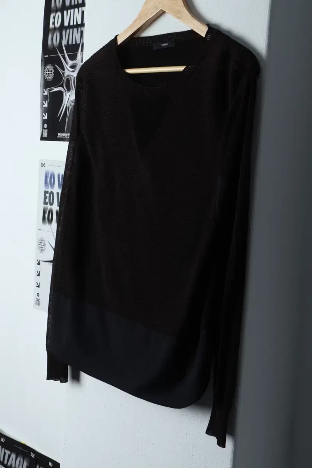 W(M) 시스템 긴팔티셔츠 가디건 얇은-13729 상품이미지1