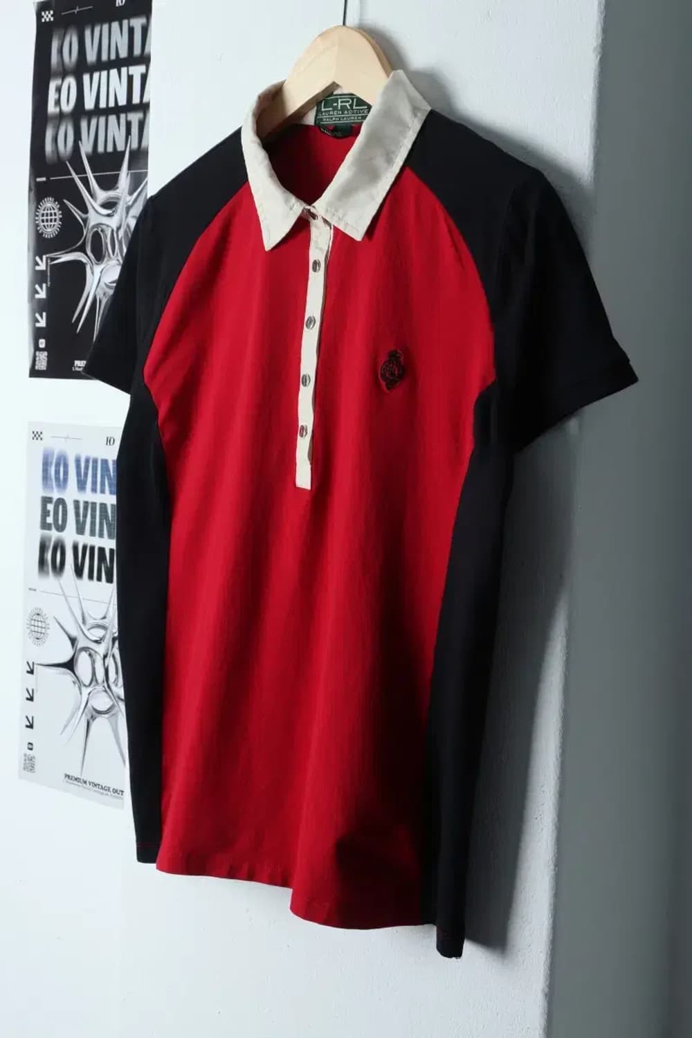 W(XL) 폴로 랄프로렌 반팔 카라 티셔츠 이염 레드 한정판-137C2 상품이미지1