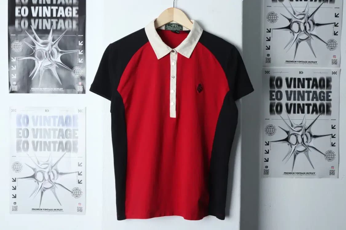 W(XL) 폴로 랄프로렌 반팔 카라 티셔츠 이염 레드 한정판-137C2 상품이미지2