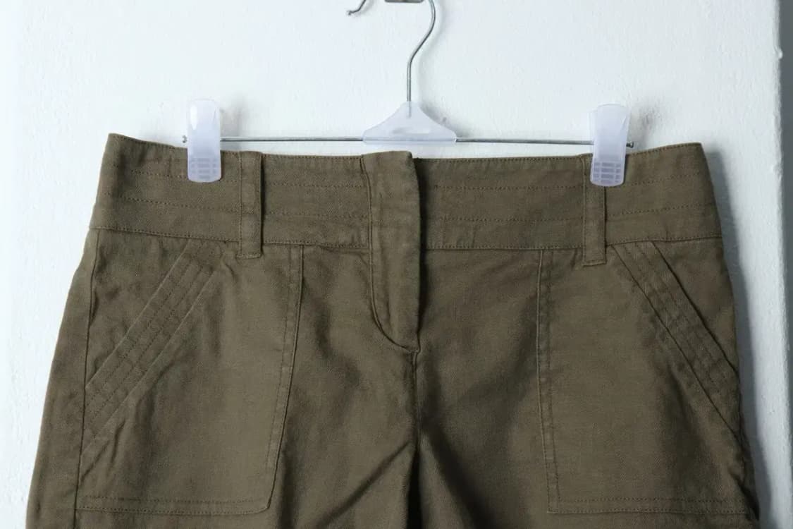 W(M) 띠어리 반바지 팬츠 카키 린넨 마-1B8A 상품이미지3
