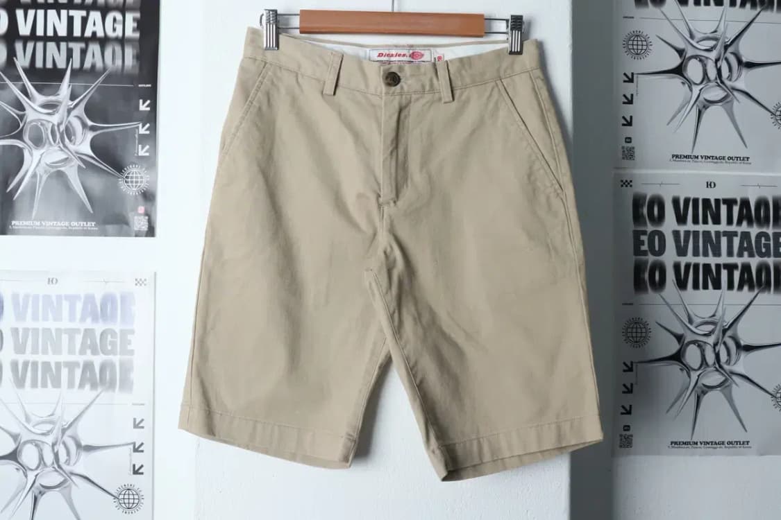 (S) 디키즈 반바지 팬츠 베이지 면 올드스쿨-1B97 상품이미지2