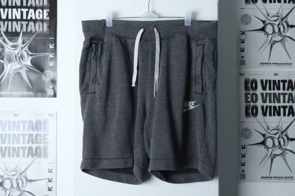 (L) 나이키 반바지 팬츠 밴딩 그레이 올드스쿨-1BA8 상품이미지2