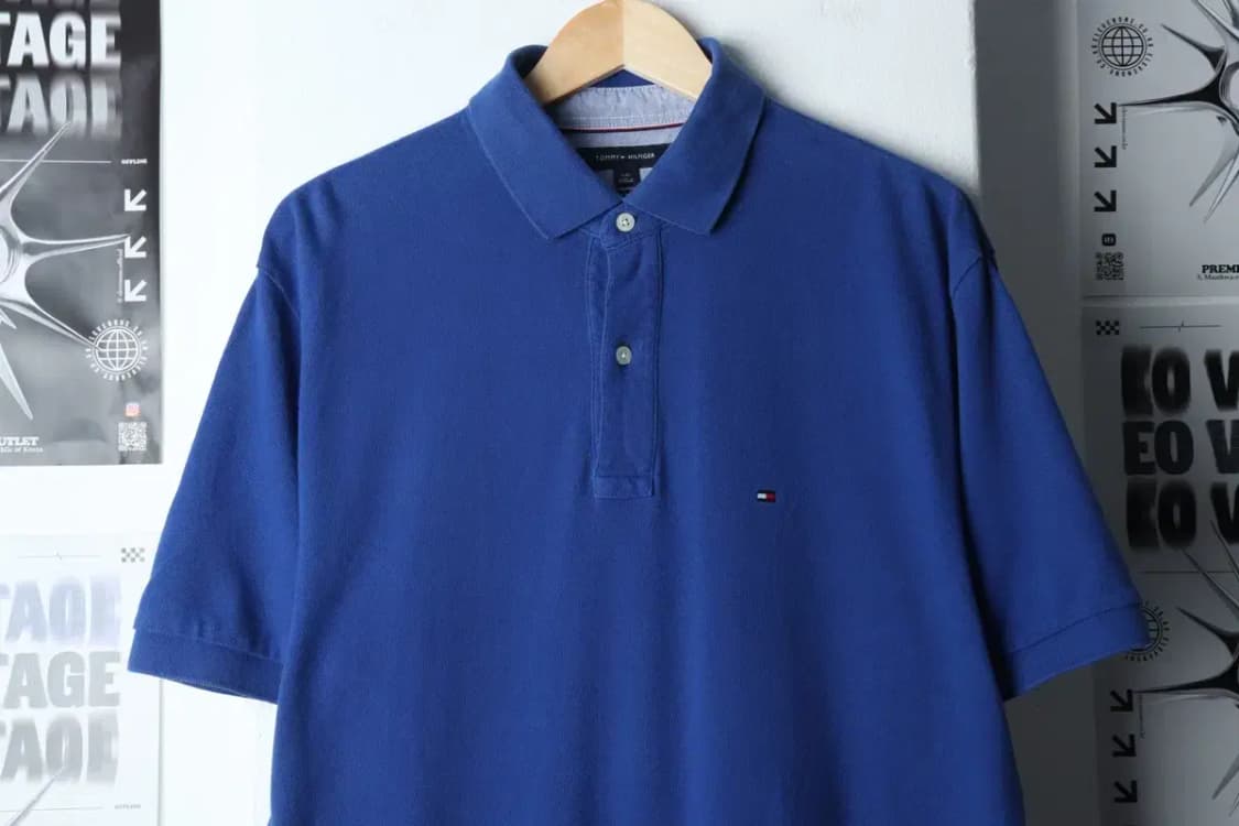 (L-2XL) 타미힐피거 반팔 카라 티셔츠 빅사이즈-1390D 상품이미지3