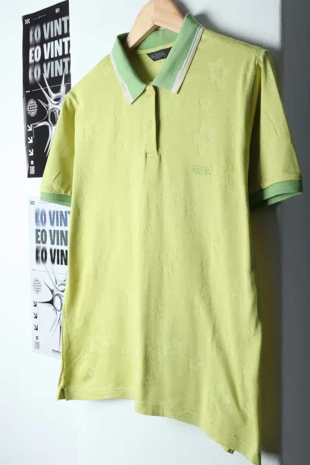 W(XL) 본더치 반팔 카라 티셔츠 플라워-13919 상품이미지1