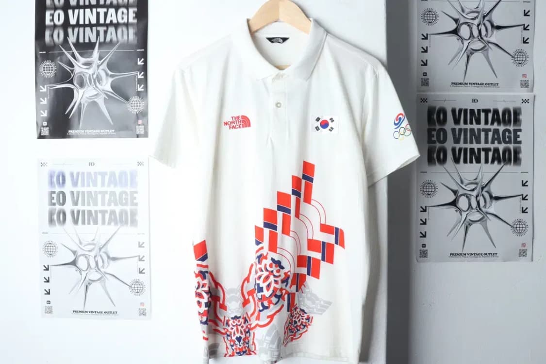(L-XL) 노스페이스 반팔 카라 티셔츠 올림픽 국가대표 한정-13932 상품이미지2