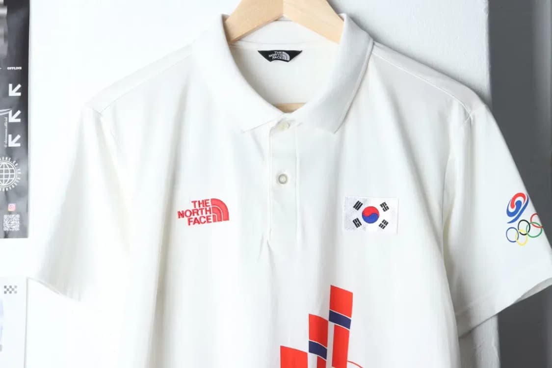 (L-XL) 노스페이스 반팔 카라 티셔츠 올림픽 국가대표 한정-13932 상품이미지3