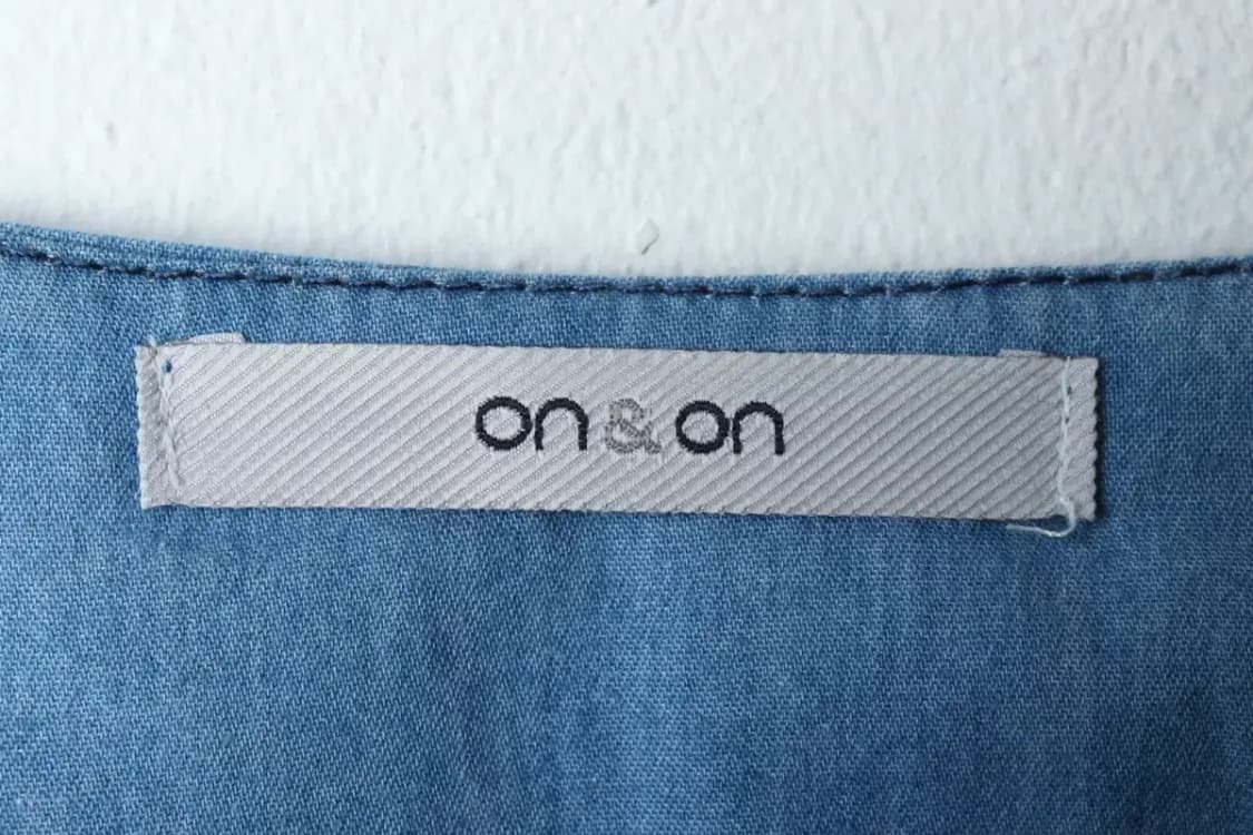 W(S) 브랜드빈티지 반팔 티셔츠 온앤온 연블루 원피스-13A29 상품이미지5