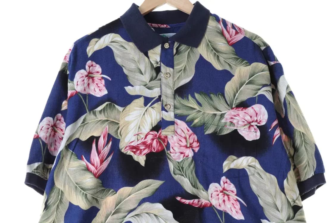 (XL-2XL) 브랜드빈티지 반팔 카라 티셔츠 하와이안-13AB3 상품이미지2