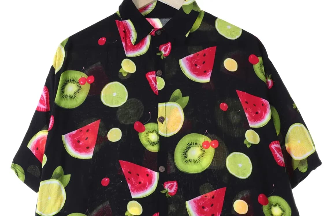 (F) 브랜드빈티지 반팔셔츠 남방 과일 하와이안-13AB5 상품이미지2