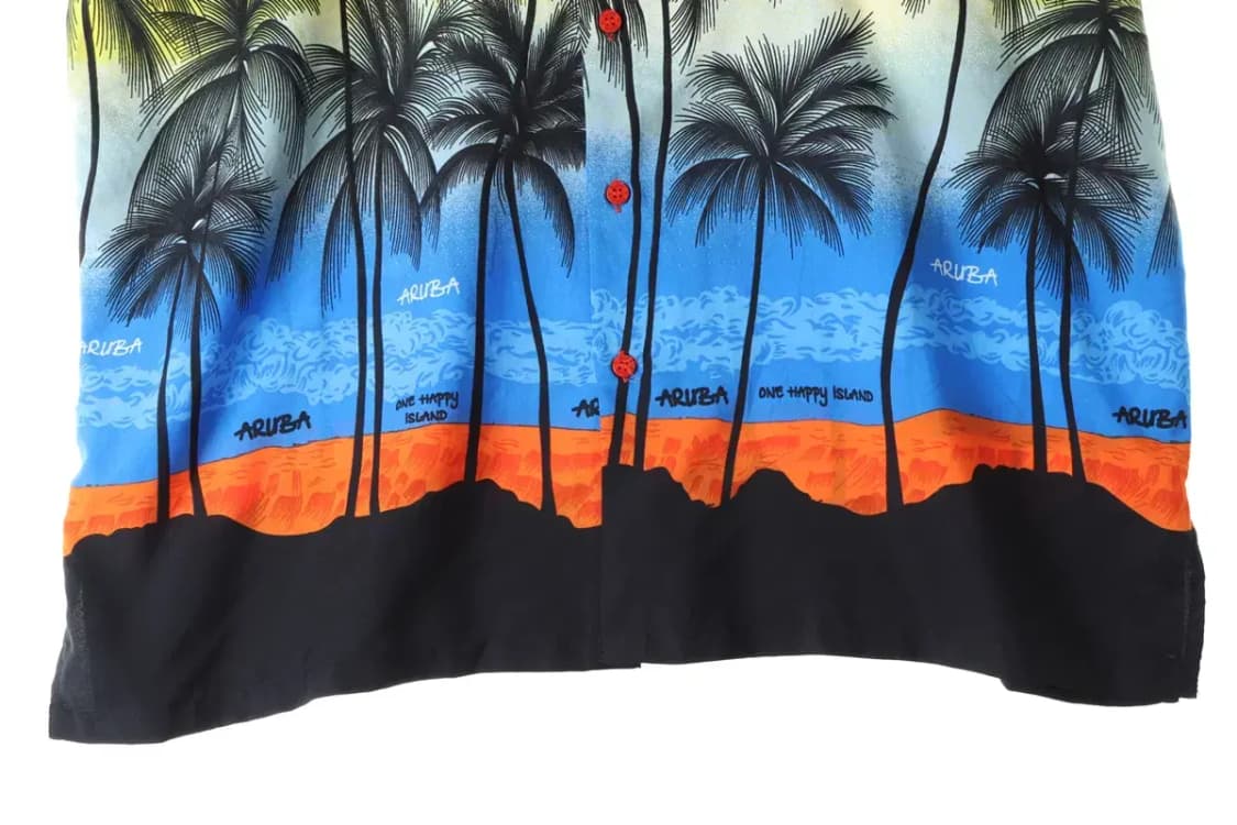 (L-2XL) 브랜드빈티지 반팔셔츠 남방 배경 하와이안-13AB7 상품이미지3