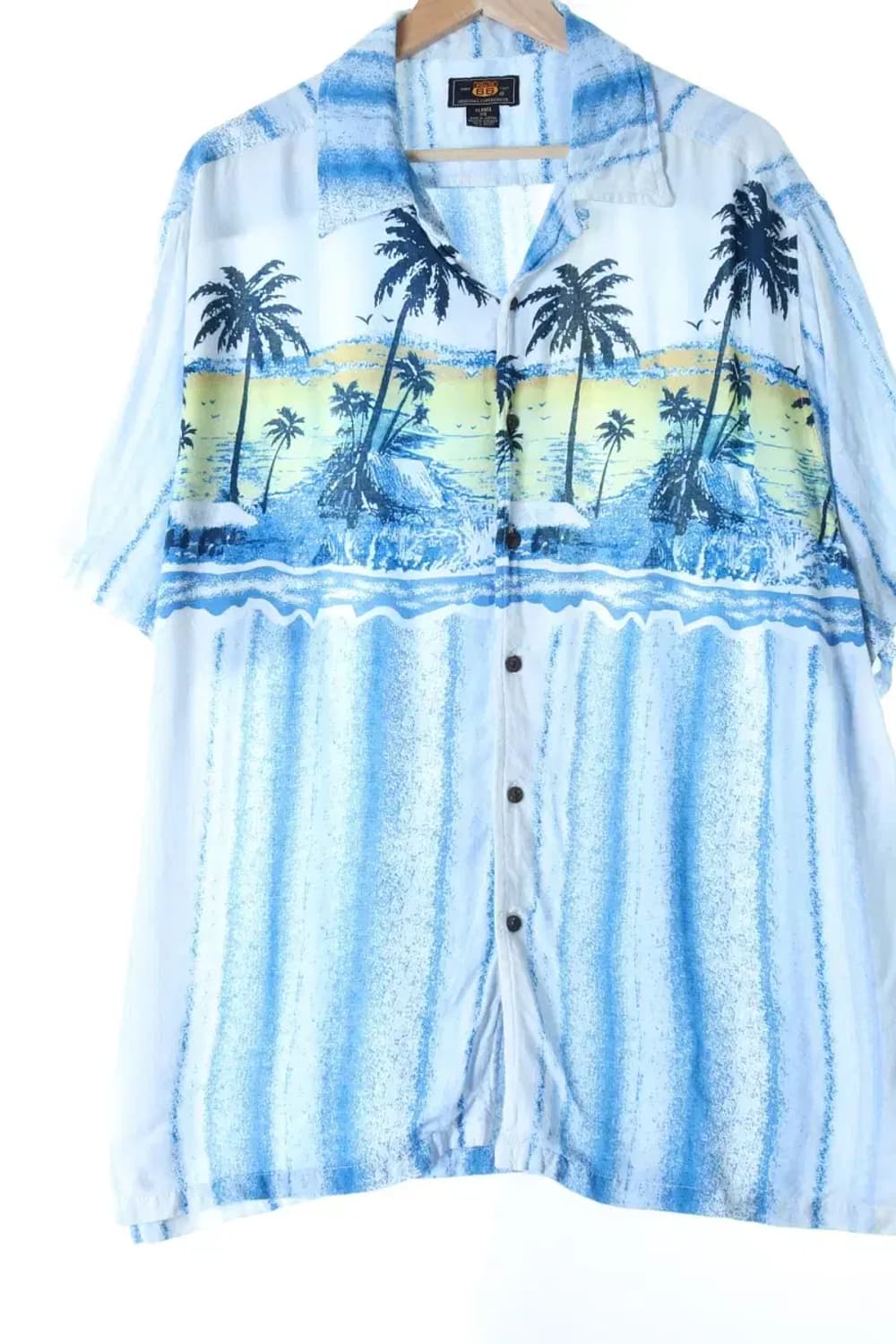(XL-3XL) 브랜드빈티지 반팔셔츠 남방 블루 하와이안 빅사-13ABD 상품이미지1