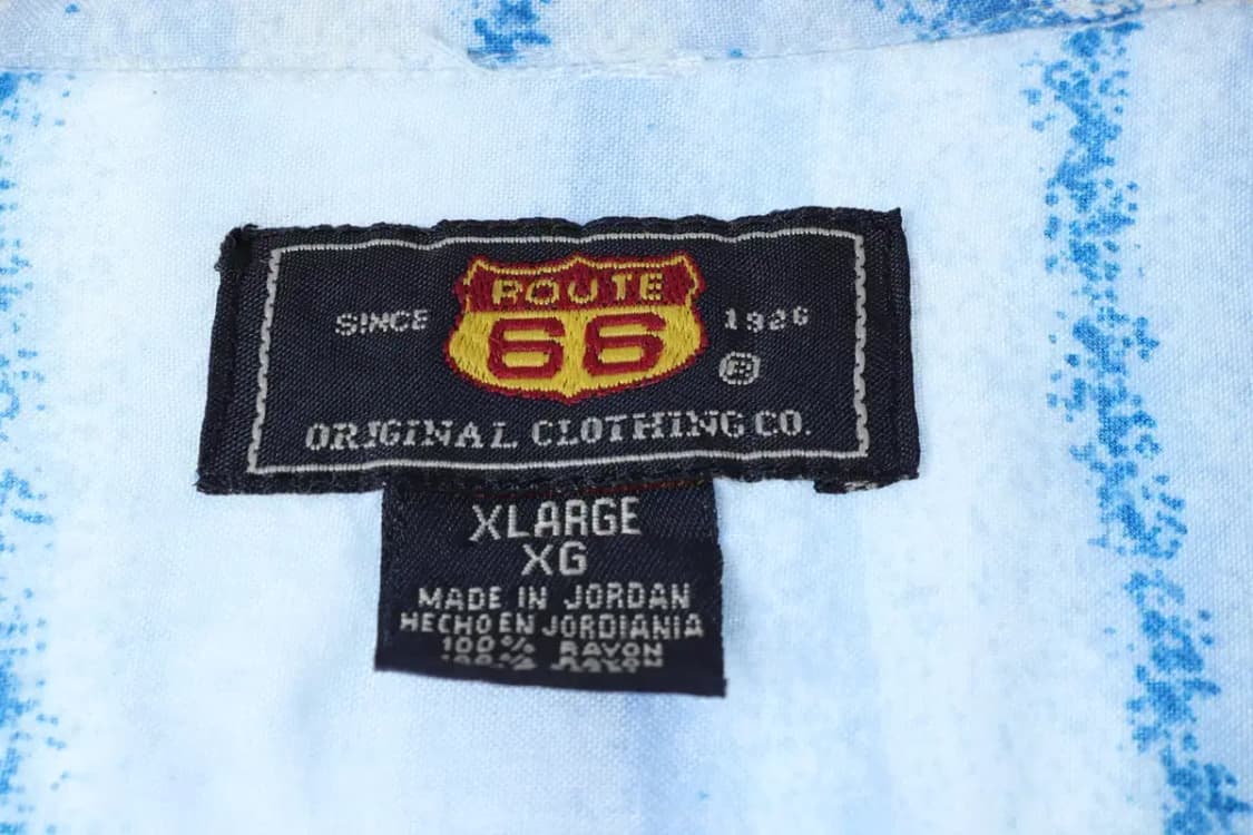 (XL-3XL) 브랜드빈티지 반팔셔츠 남방 블루 하와이안 빅사-13ABD 상품이미지4