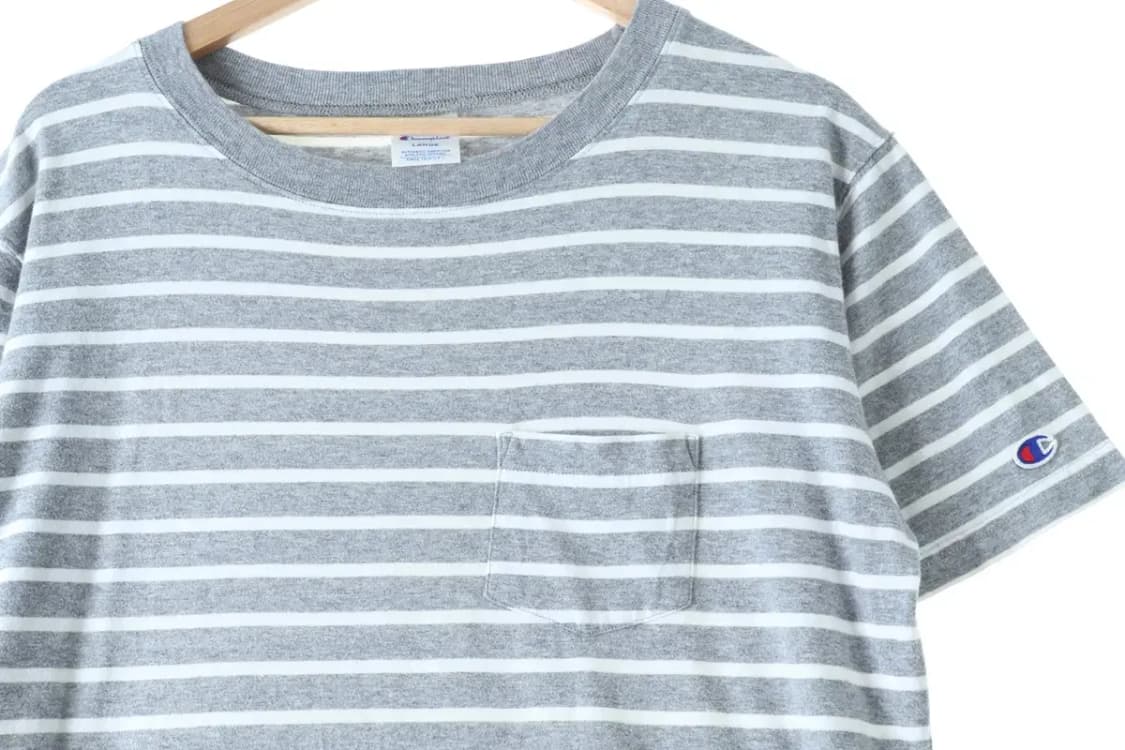 (L-XL) 챔피온 반팔 티셔츠 스트라이프-13B13 상품이미지2