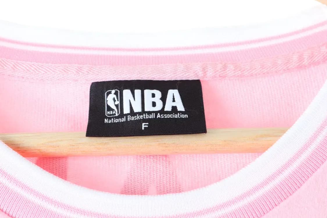 W(F) NBA 엔비에이 반팔 티셔츠 꽃무늬 핑크 원피스-13B26 상품이미지6