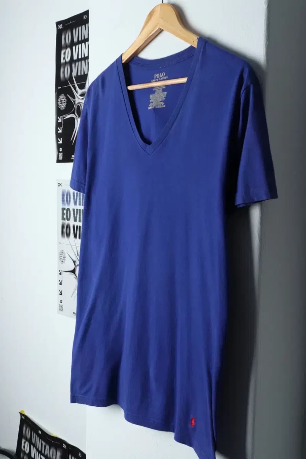 (M-XL) 폴로 랄프로렌 반팔 티셔츠 브이넥 레드포니-13B75 상품이미지1