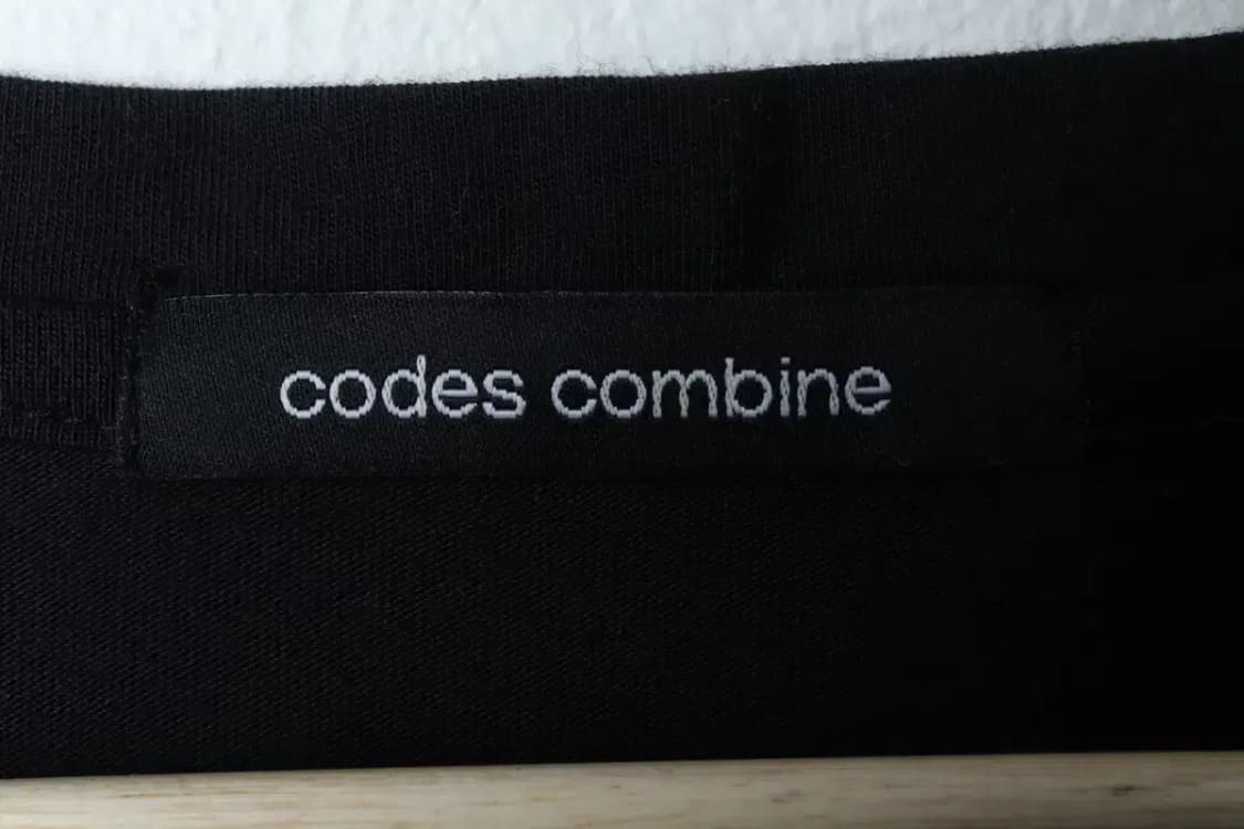 W(F) 코데즈 컴바인 반팔 티셔츠 민소매 패턴 롱-13B8C 상품이미지5