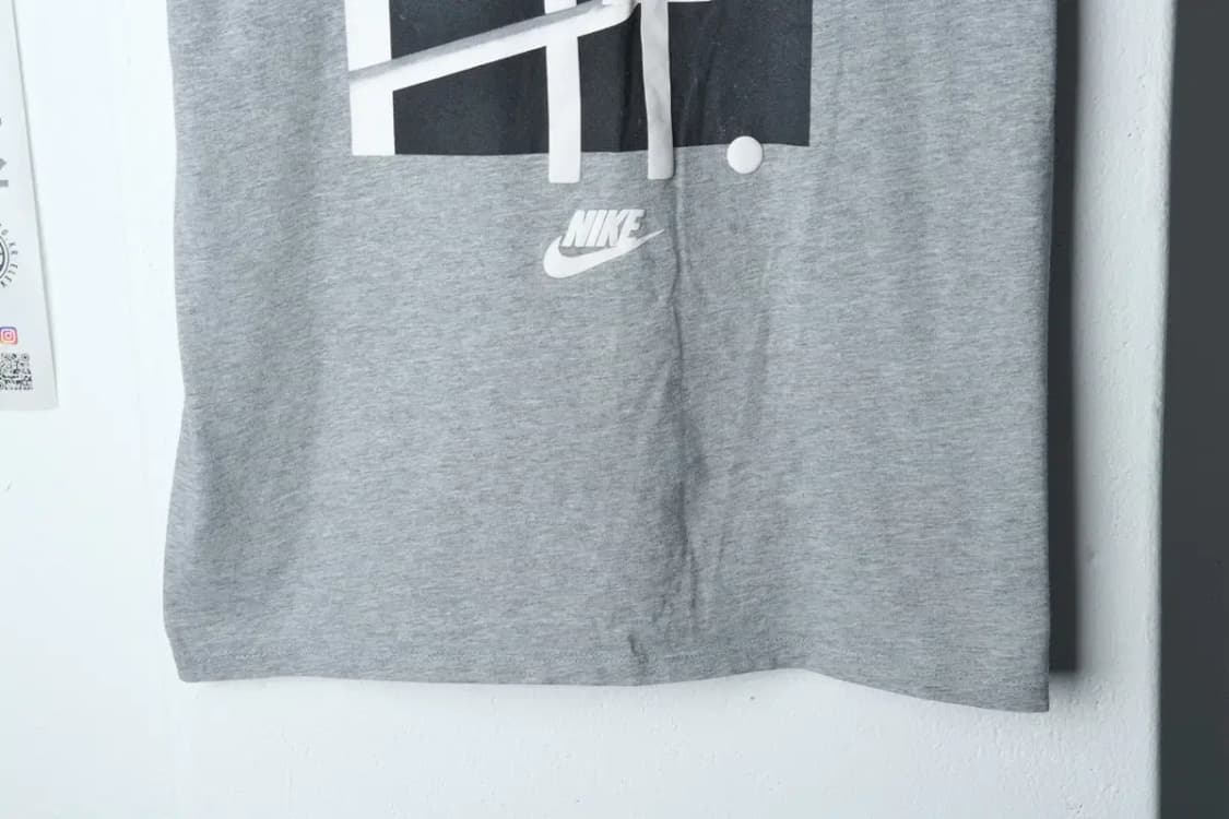(L-XL) 나이키 반팔 티셔츠 그레이 빅로고 올드스쿨-13B93 상품이미지4