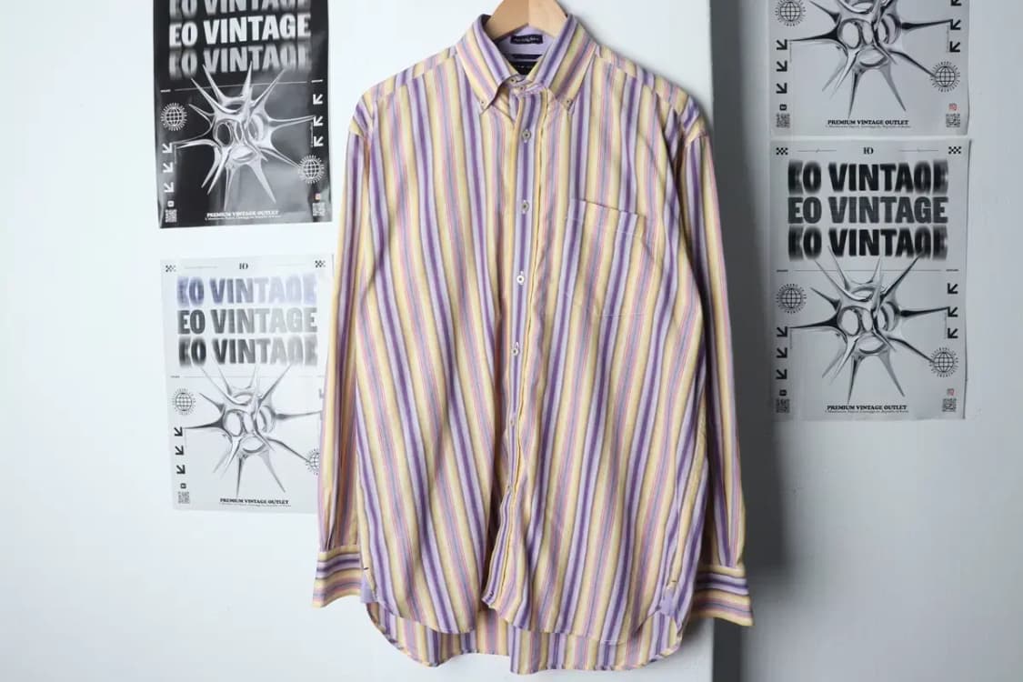 (M-L) 타미힐피거 셔츠 남방 고급원단 올드스쿨-13BAA 상품이미지2